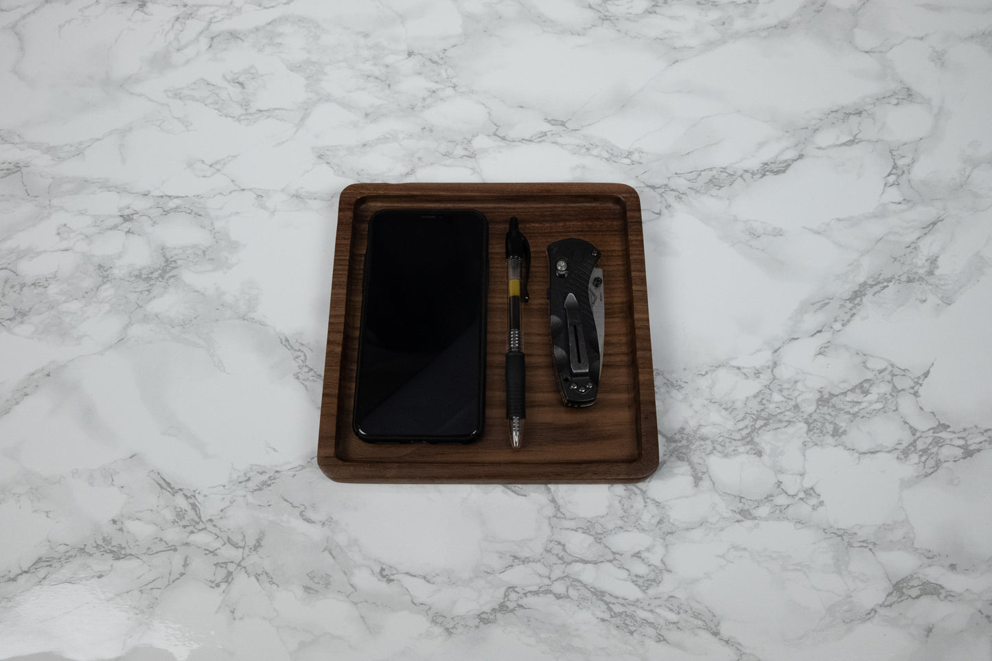 Catchall tray / valet tray, jewelry tray, wood tray, handcrafted walnut wood dish