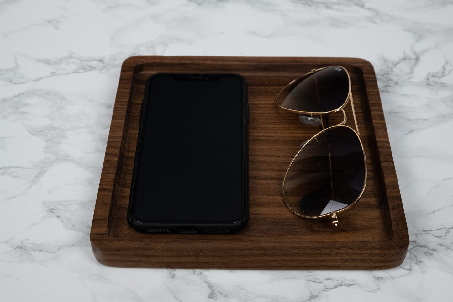 Catchall tray / valet tray, jewelry tray, wood tray, handcrafted walnut wood dish